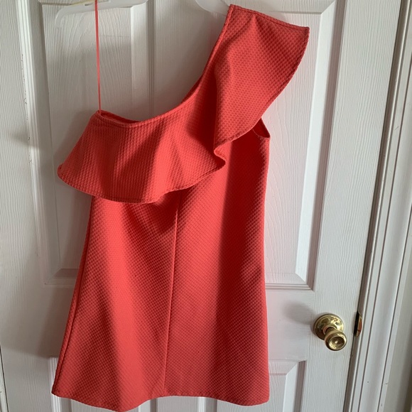 Cupcakes & Cashmere One shoulder ruffle dress - Picture 5 of 6